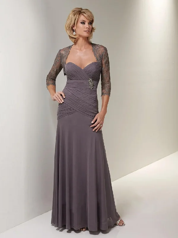 Christina Wu Elegance - 17784SC Mother of the Bride Pleat Dress