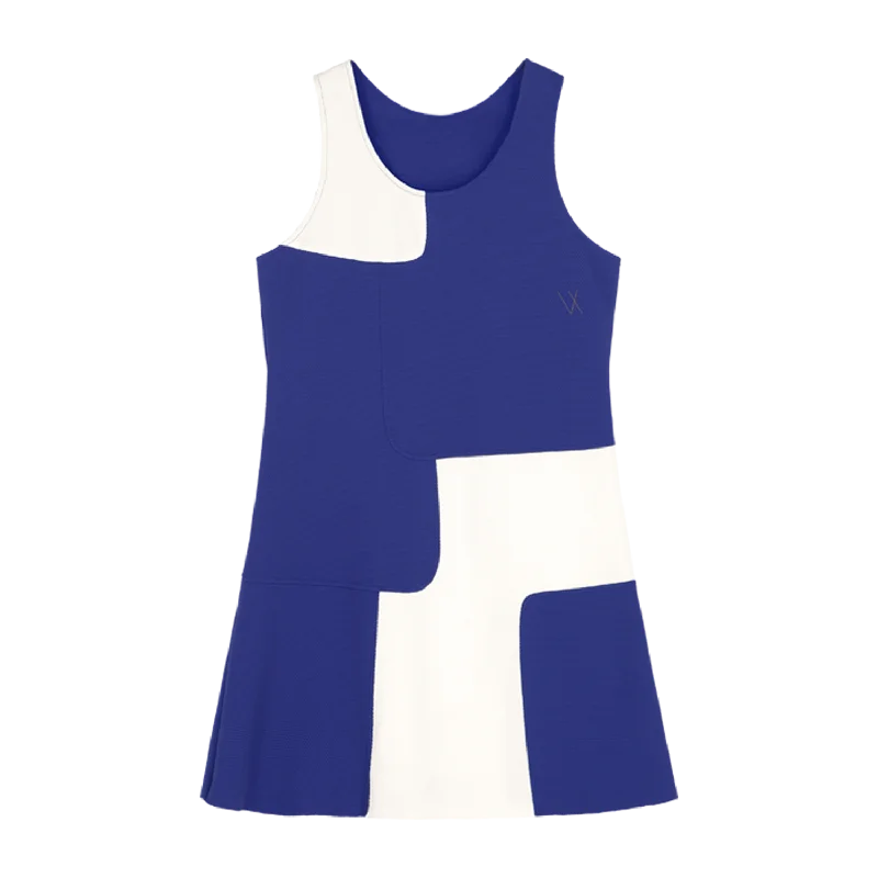 Vieux Jeu Lina Dress (Women's) - Blue/White