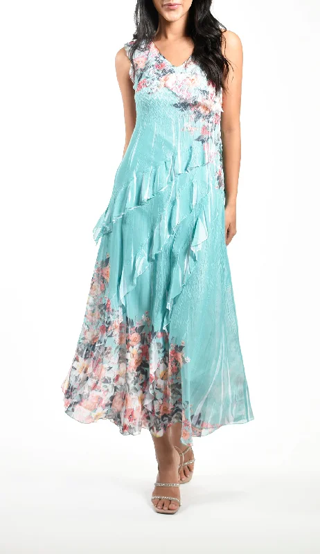 Long Ruffle Dress