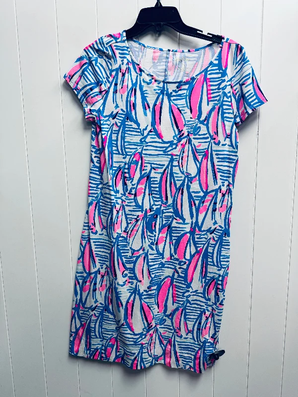 Dress Casual Short By Lilly Pulitzer In Blue & Pink, Size: M