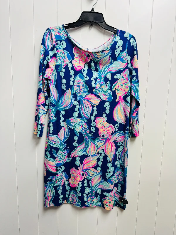 Dress Designer By Lilly Pulitzer In Blue & Pink, Size: M