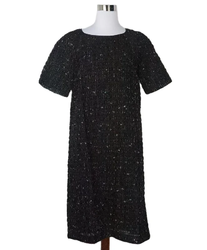 Dries Van Noten Black & Silver Dress sz 4