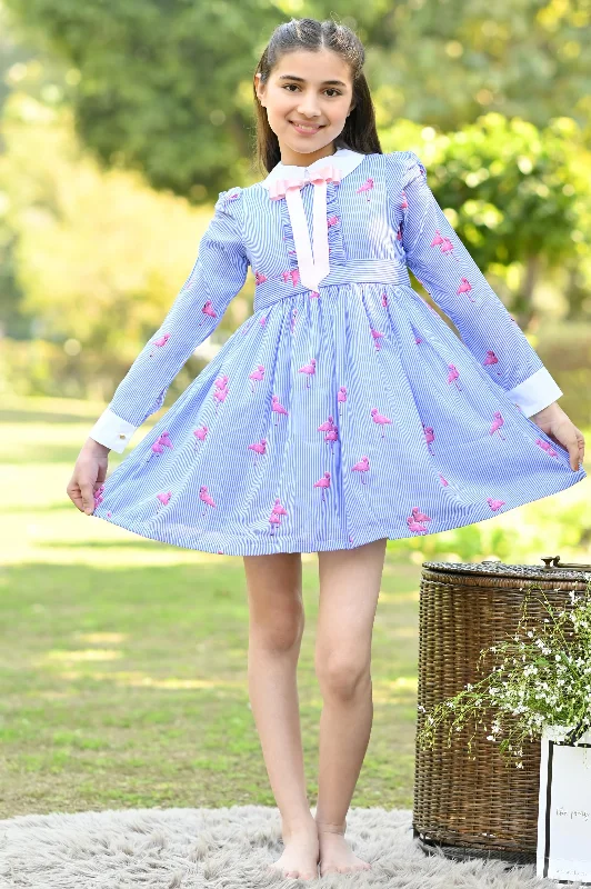 FLAMINGO RIBBON DRESS