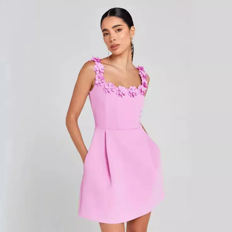 flower dress ladies fashion casual cross-border