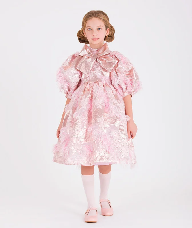 Jacquard Feathers Dress