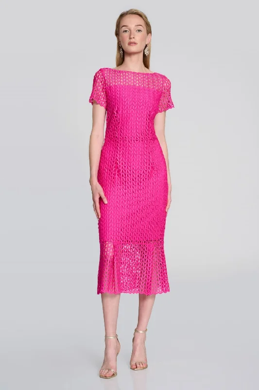 Joseph Ribkoff Dress 242704 Shocking Pink