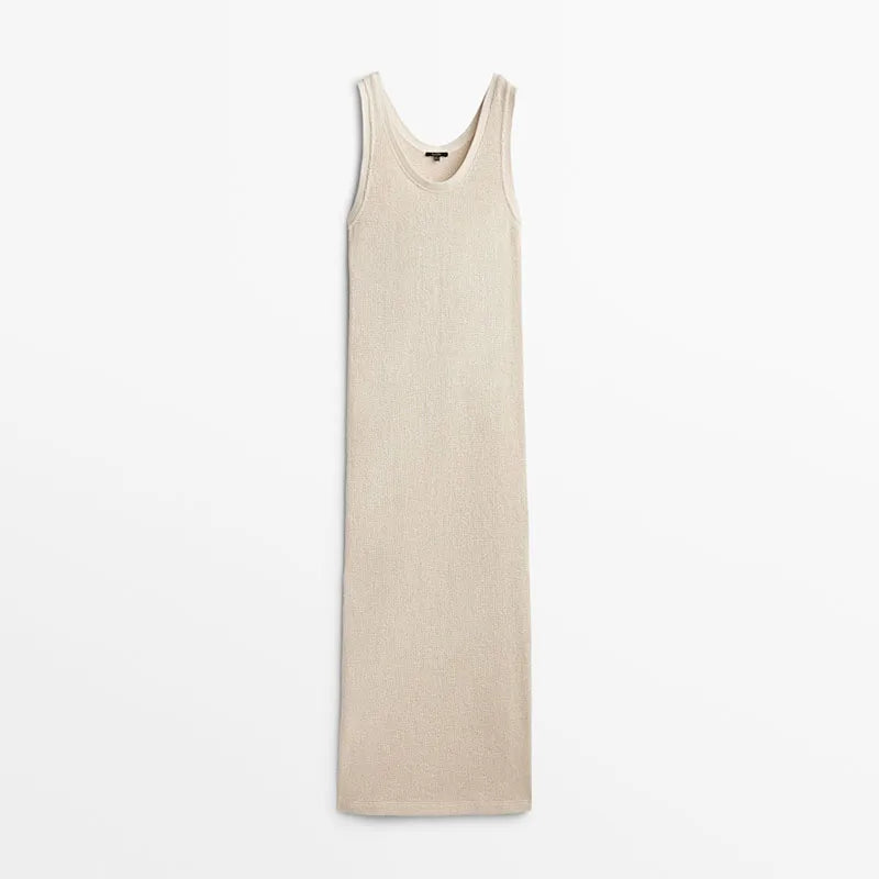 Knit women's simple fashion dress