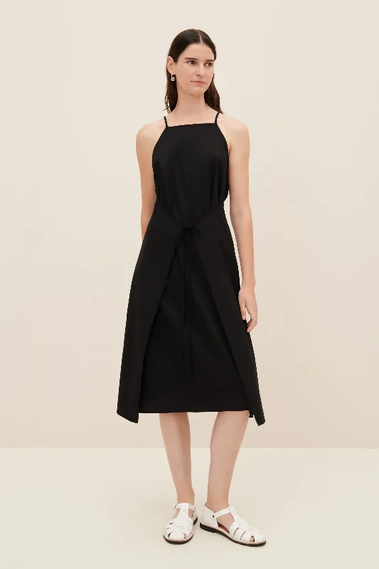 Kowtow Ingrid Apron Dress - Black