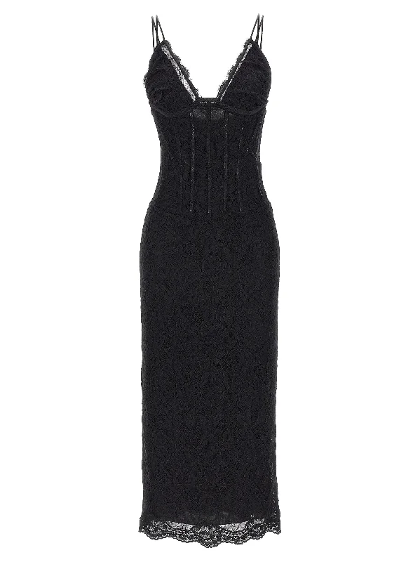 Lace Longuette Dress