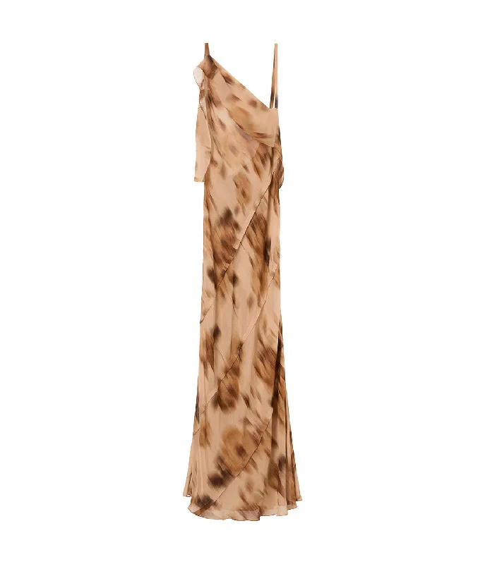 Lori Slip Dress in Hazelnut