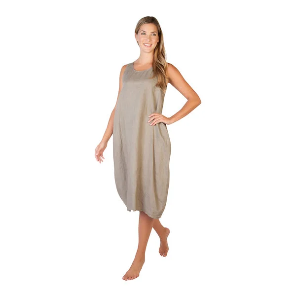 Linen Dress with Pockets