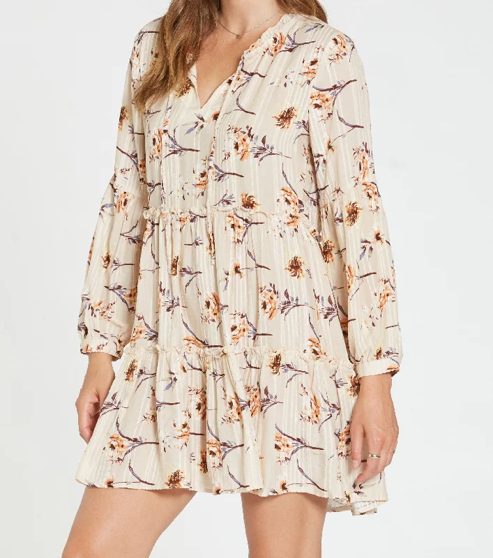 LUCY TIERED DRESS IN PEACH BLOSSOM