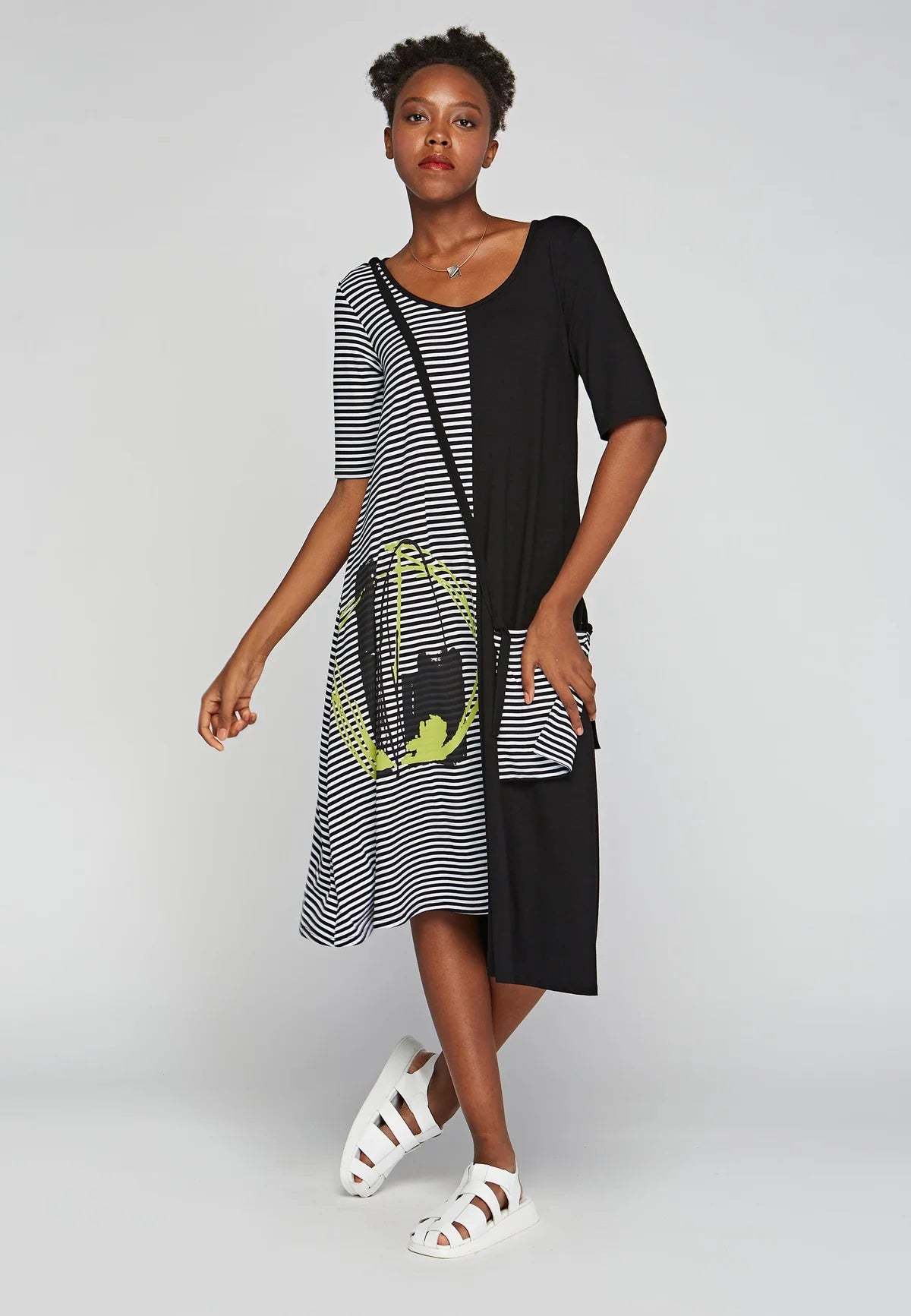 Luukka Seraphina Stripe Panel Dress
