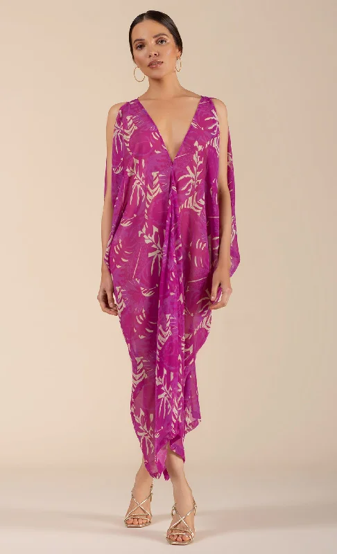 MAYA KAFTAN DRESS BERRY