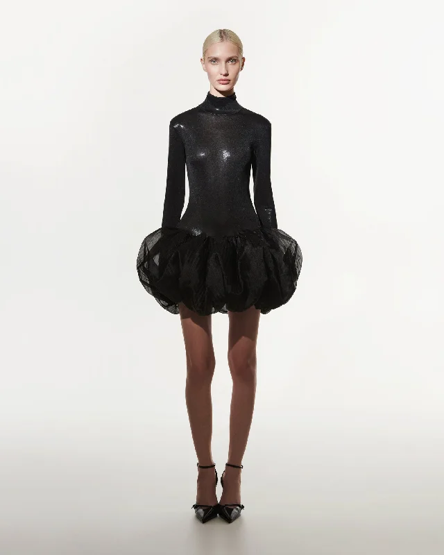 Midnight Balloon Dress