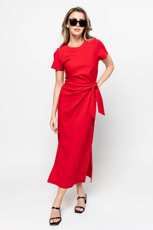 Mila Dress in Red