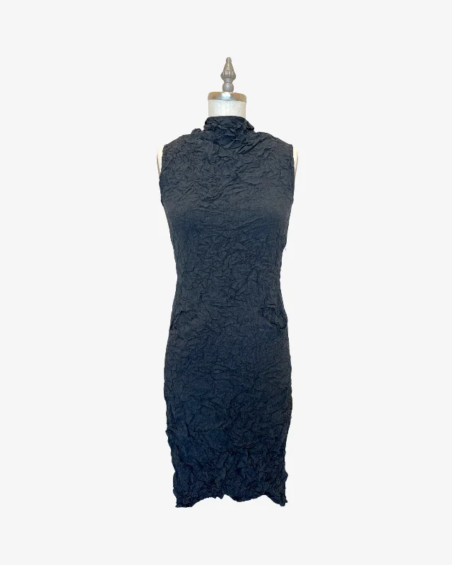 Moth Hoodie Dress | Charcoal