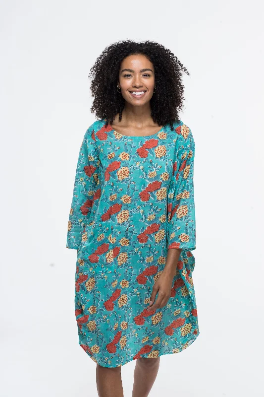 Roshan Dress Hand Block Printed in Pure Cotton