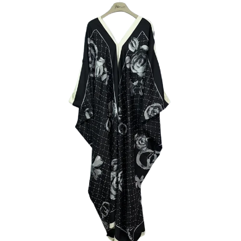 Petal Whisper Kaftan Dress