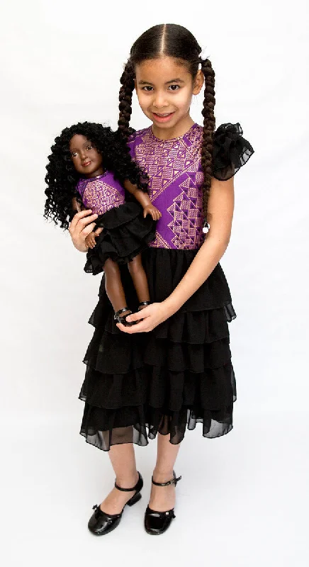 Purple African Print Dress