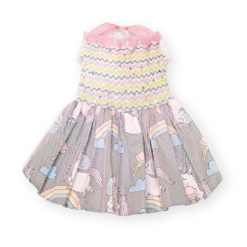 Rainbows, Magic, and Unicorns  Hand-Smocked Dress ( 2024 Collectors Edition )