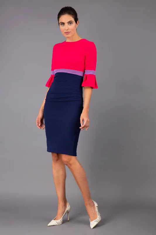 Navy & Raspberry Pink