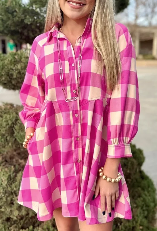 Rosie Plaid Fall Dress