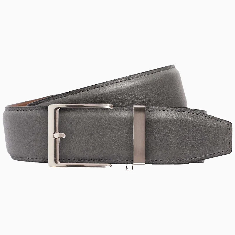 Pebble Grey Dress Ratchet Belt 1.575" Strap [40mm]
