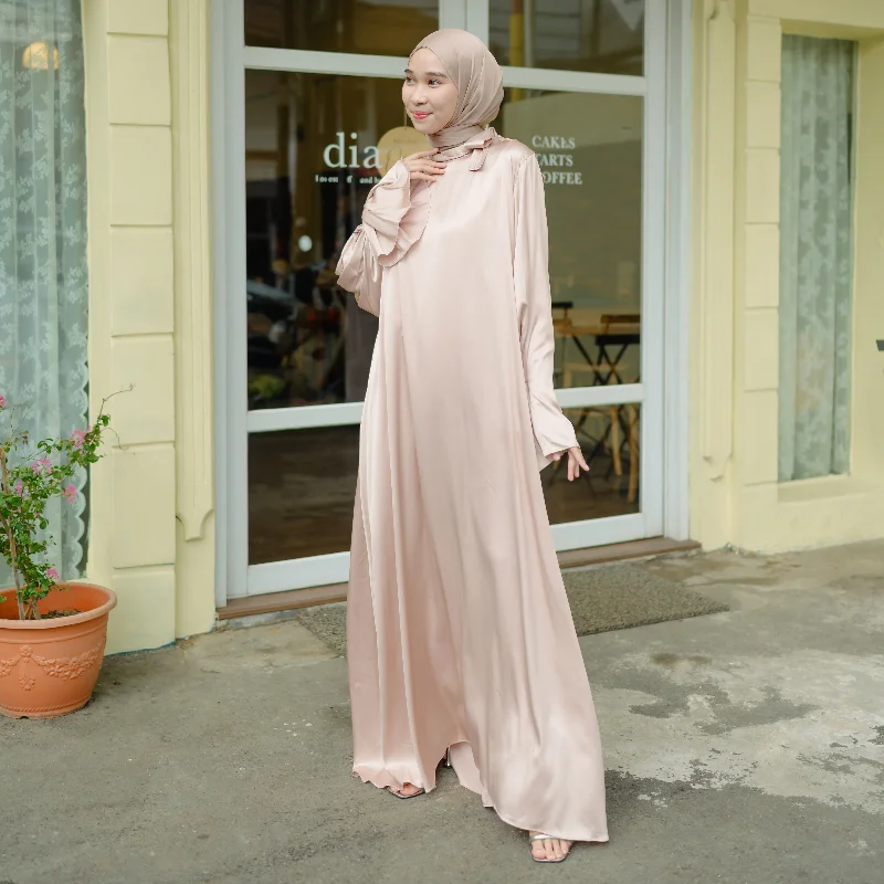 Sabine Silk Dress Beige