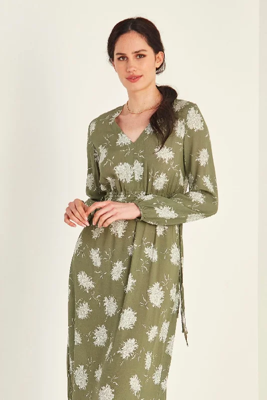 Sandra Dress Sage Print