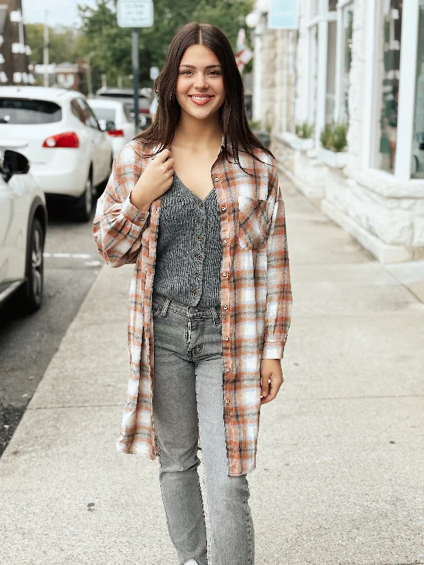 Saving The Day Tunic Dress - Rust