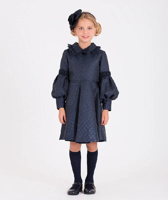 Sim Accented Jacquard Dress