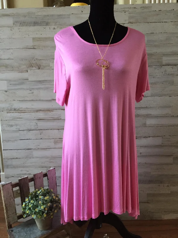 Simply Southern Original Pink Dress great with leggings Size 2X
