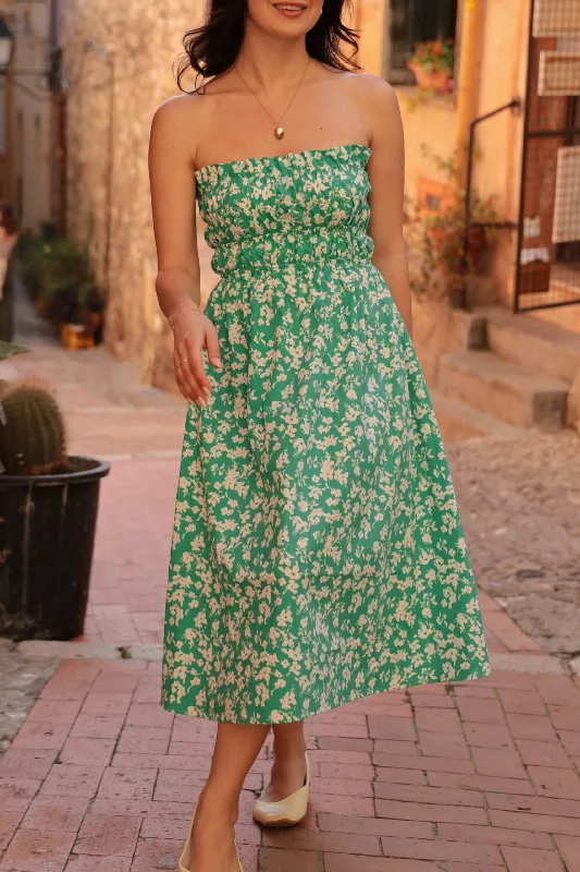 Sunny Strapless Shirred Summer Dress PDF Pattern