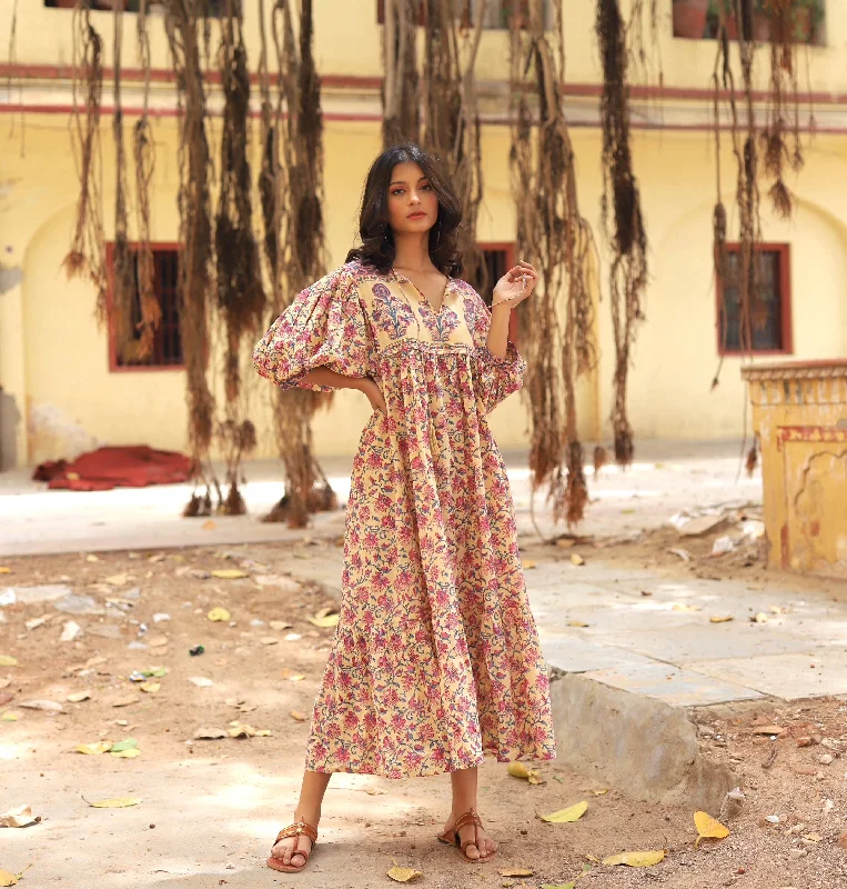 The Fox and the Mermaid Block Print Dress