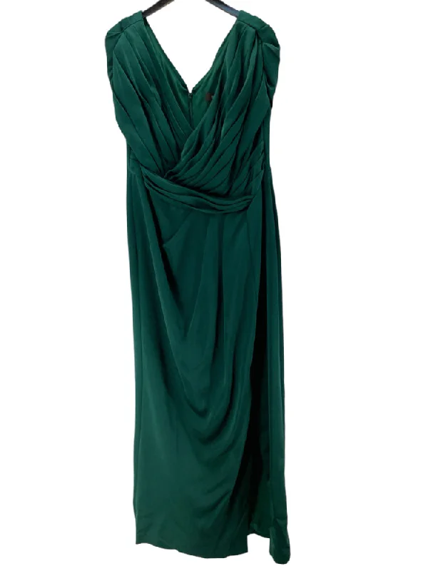Theia Size 16 Green Dress