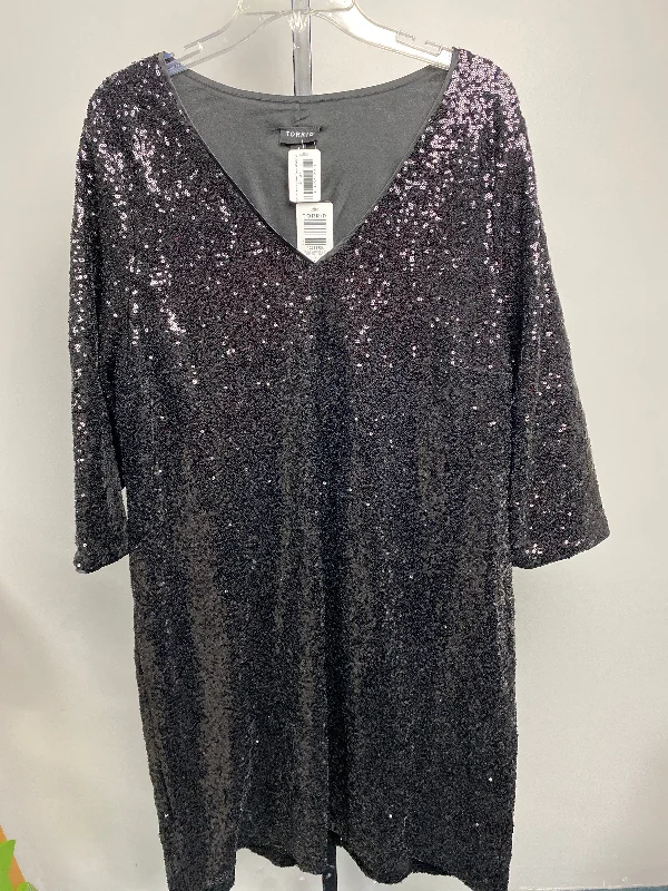 TORRID Black sparkle Dress NEW! (1X)