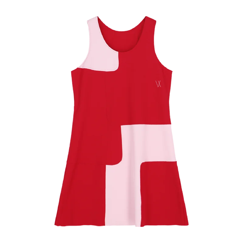 Vieux Jeu Lina Dress (Women's) - Red/Pink