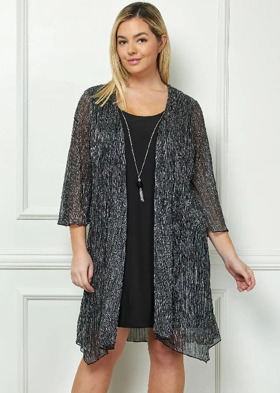 BLACK A LINE DRESS