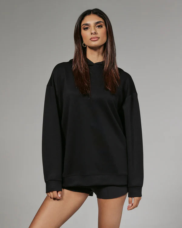 7Diamonds REV™ Boyfriend Hoodie Onyx Hoodie with Drop Shoulder Relaxed Streetwear