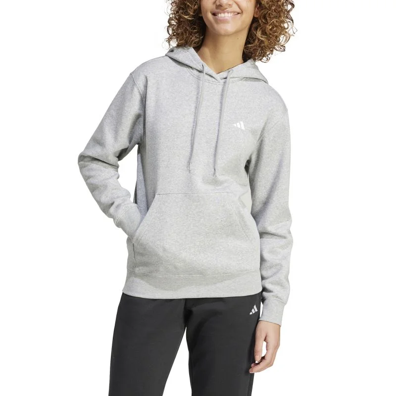 Adidas Womens Small Logo Feelcozy Hoodie Hoodie with Hem Ribbing Snug Secure