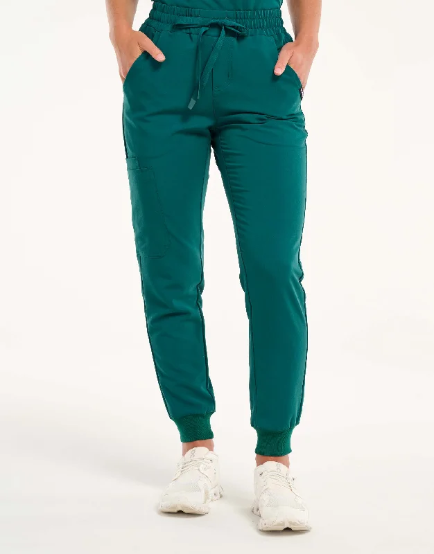 Aspire Jogger Scrub Pants - Harbour Green Casual Skinny Fit Pants