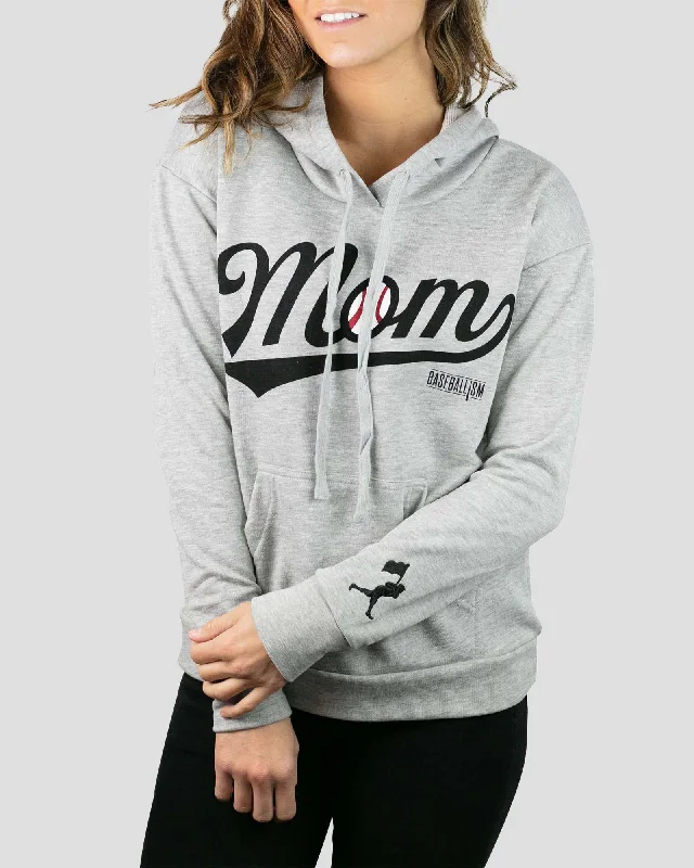 Baseball Mom Women's Hoodie Hoodie with Cropped Fit Short Trendy