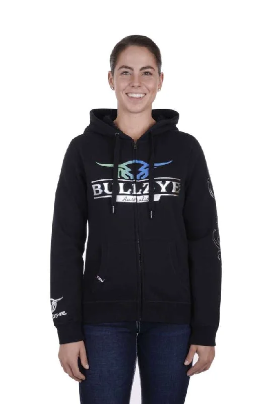 Bullyze Ladies Corella Zip Up Hoodie Hoodie Crop Top Short Trendy