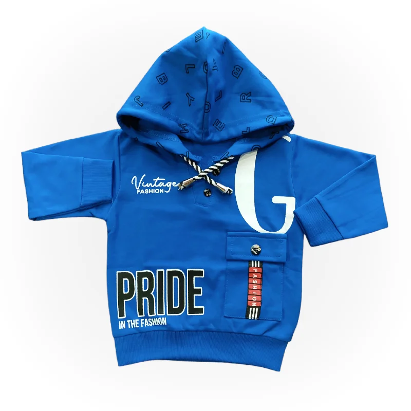 CH Vintge Blue Hoodie 4017 Hoodie with Drawcord Adjustable Secure