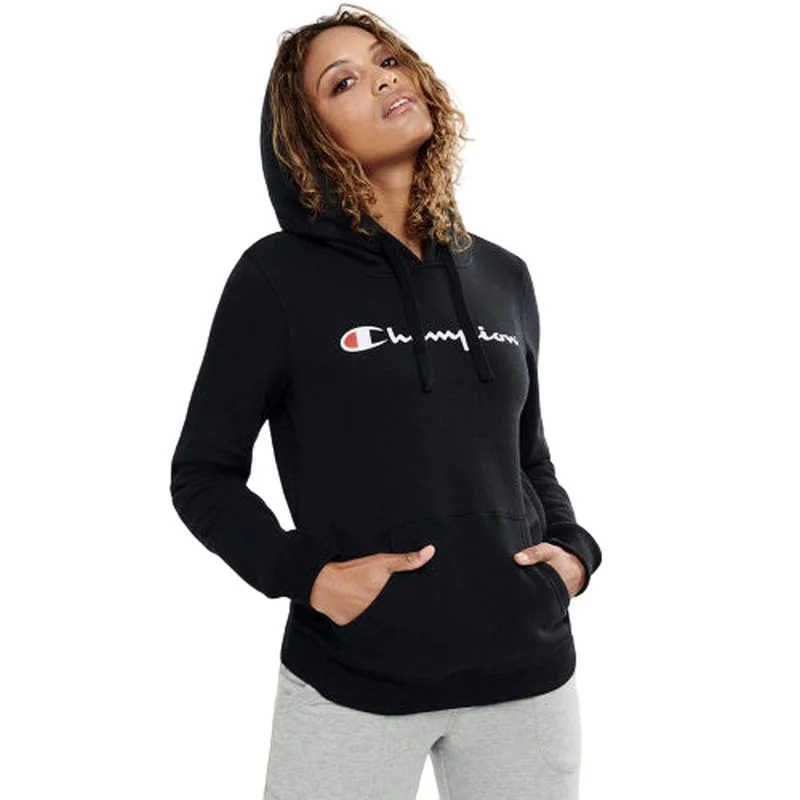 Champion Womens SCRIPT Hoodie Hoodie with Magnetic Closure Innovative Modern