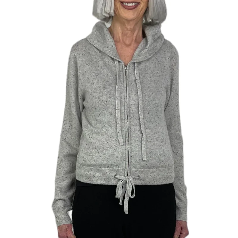 EASTON CROP ZIP HOODIE Hoodie with Hem Lace Feminine Delicate