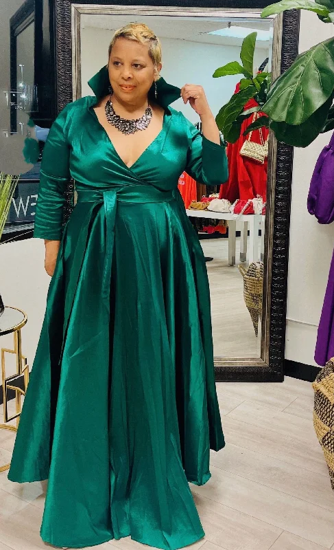 Emerald Aline Maxi Dress Trendy Printed Maxi Dress