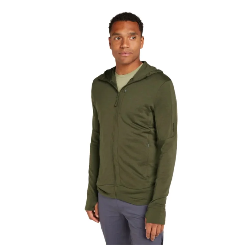 Merino 260 Quantum Long Sleeve Zip Hoodie Hoodie with Side Slits Relaxed Casual