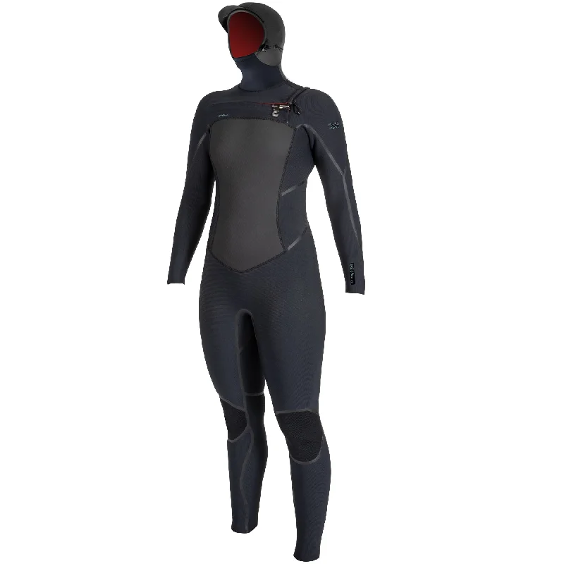 O'Neill Womens Psycho Tech 6/4+mm Chest Zip Hooded Wetsuit TB4 Hoodie with Crew Neck Simple Timeless